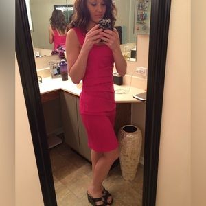 Pink silky dress - halter top